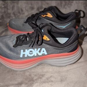 HOKA Black and Red Running Shoes
